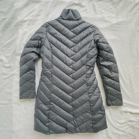 Patagonia Women’s Gray Down Puffer Coat – Size XS – Style 28407FA17 Longline - Picture 9 of 13